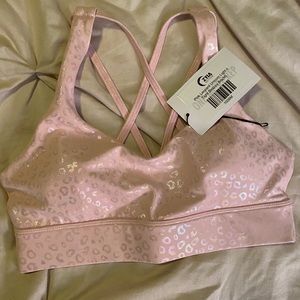 Pink Leopard Unicorn Light n Tight Strappy Bra